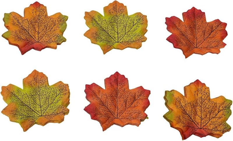 200 Pcs Artificial Autumn Maple Leaves Mixed Color Fall Decor For Wedding Centerpieces Crafts Home Decor - Image 3